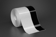 4in x 70ft Wire wraps with 1.5in printable black stripe