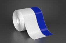 4in x 70ft Wire wraps with 1.5in printable blue stripe