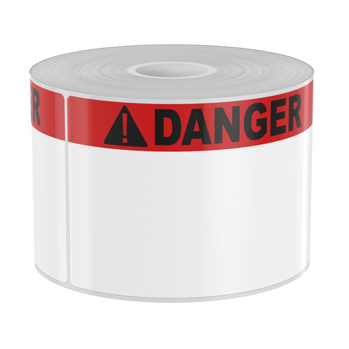 Detail view for 250 3" x 5" High-Performance Red Band with Black Danger