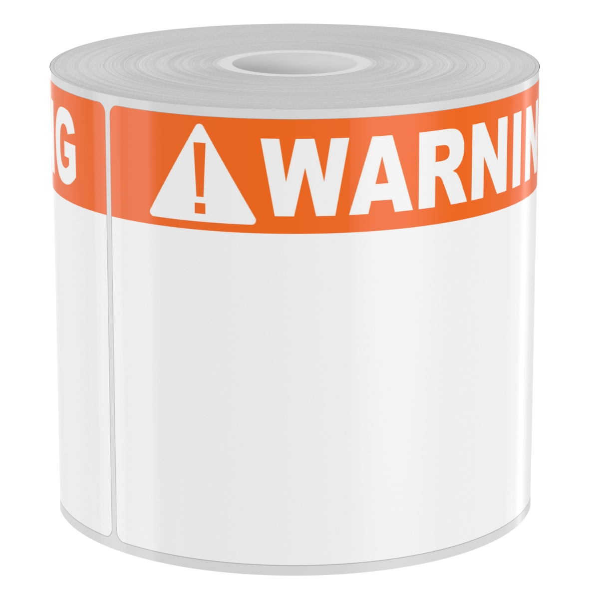 Detail view for 250 4" x 6" Arc Flash Labels White Warning on Orange Header
