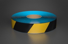 Superior Mark 2in x 100ft Beveled Black/Yellow Hazard Floor Tape