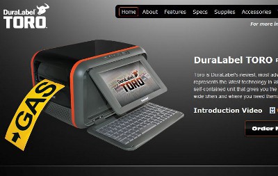 DuraLabel Toro website
