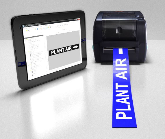 safetypro pipe labeling printer, custom, compatible software