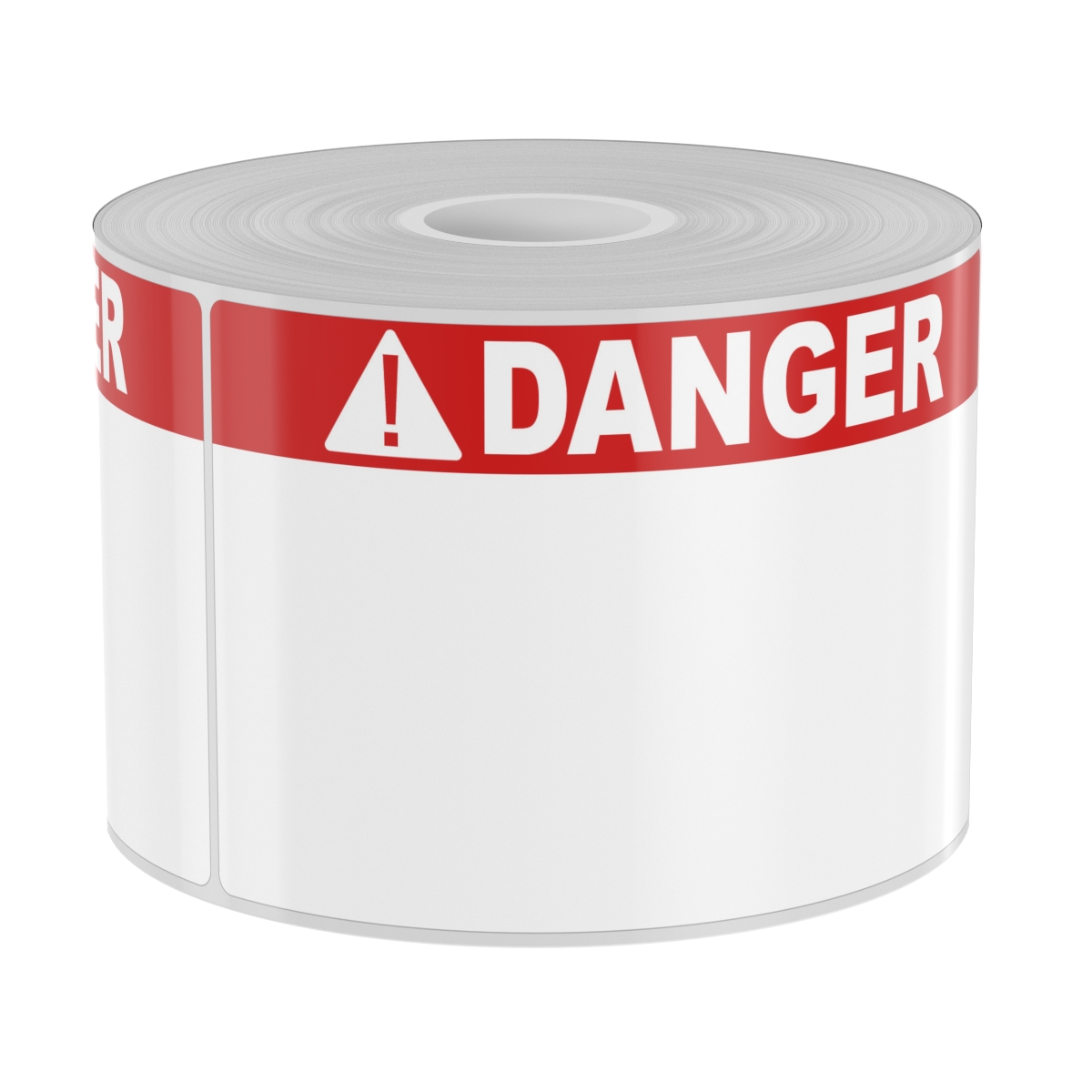 Detail view for 250 3" x 5" High-Performance Die-Cut Red Band Danger