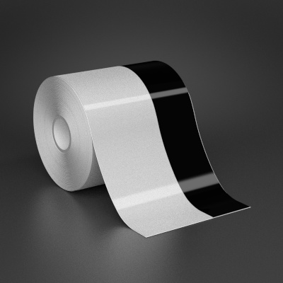 4in x 70ft Wire wraps with 1.5in printable black stripe