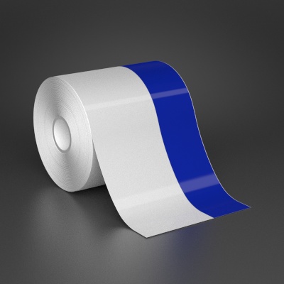 4in x 70ft Wire wraps with 1.5in printable blue stripe