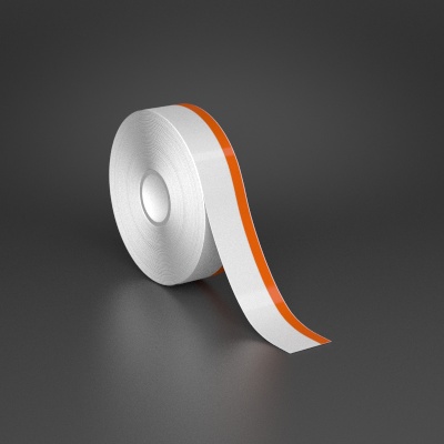 Detail view for 1" x 70ft Wire wraps with 0.25" printable orange stripe