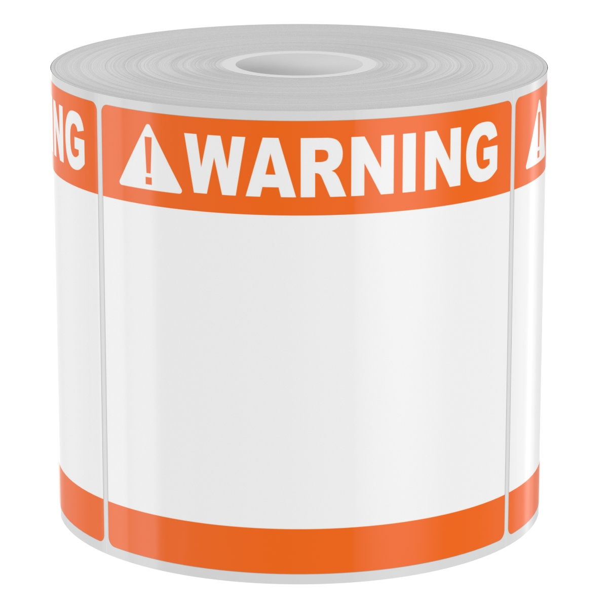 250 4in x 4in High-Performance Die-Cut Orange with White Warning Double Band