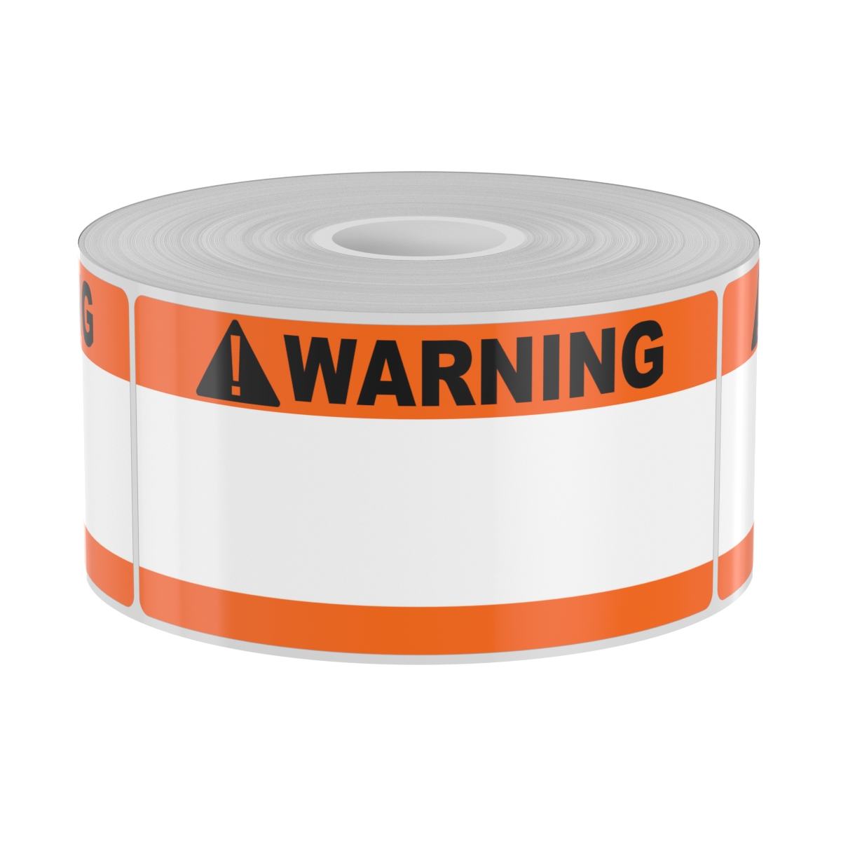 Detail view for 250 2" x 4" High-Performance Orange Double Band with Black Warning