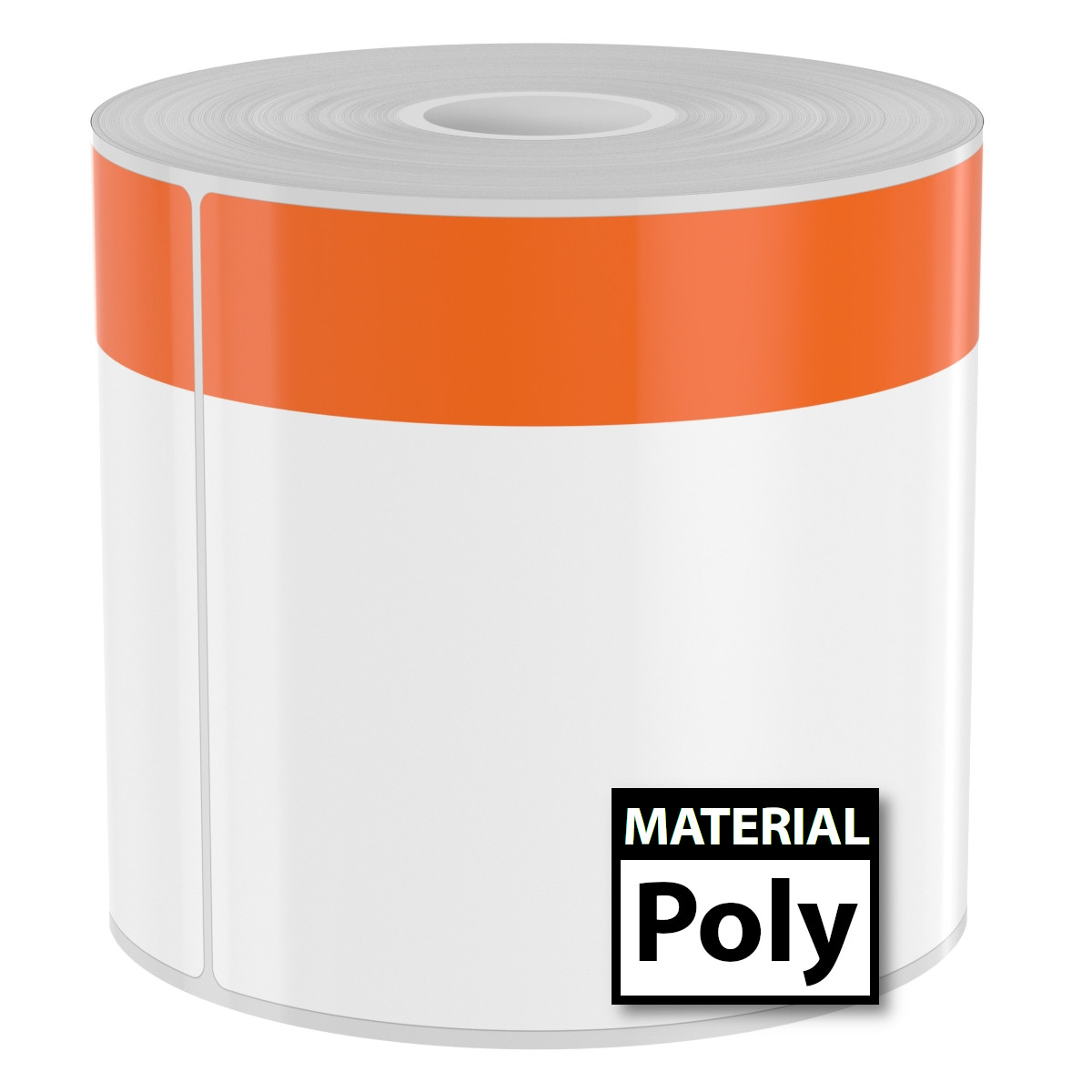 250 4in x 6in High-Performance Poly Arc Flash Labels with Orange Header