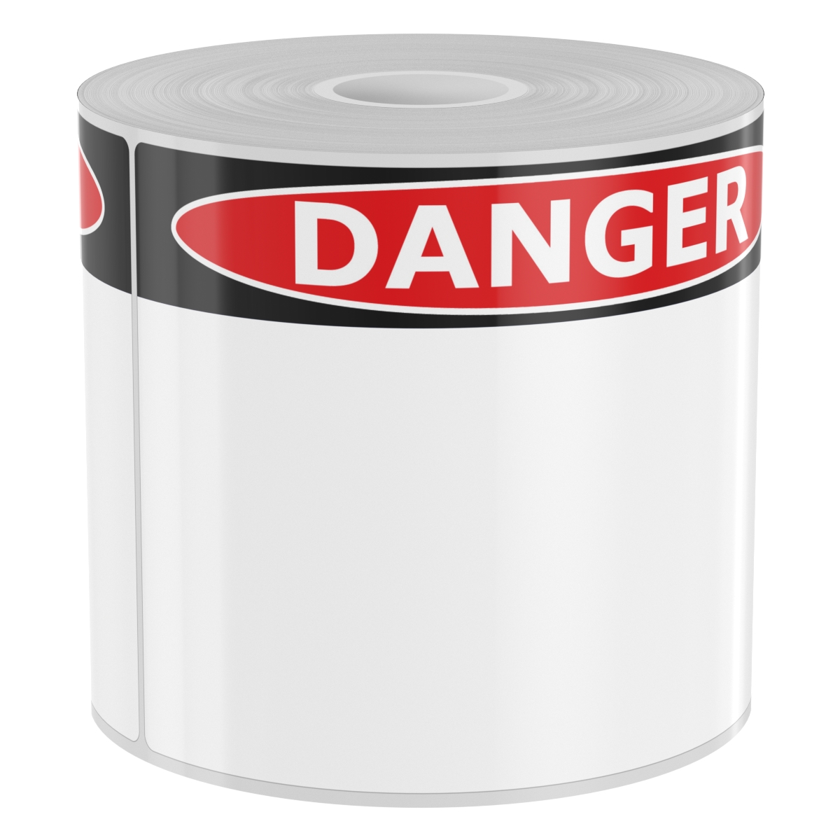 Detail view for 250 4" x 6" Die-Cut OSHA Danger Labels