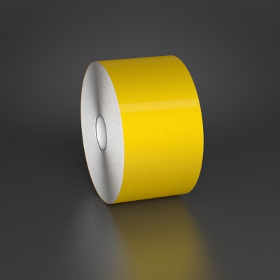 Detail view for 2.5" x 150ft Yellow Premium Vinyl Labeling Tape