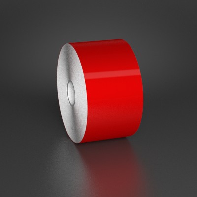 Detail view for 2.5" x 150ft Red Premium Vinyl Labeling Tape