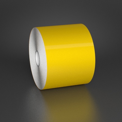 Detail view for 3.5" x 150ft Yellow Premium Vinyl Labeling Tape