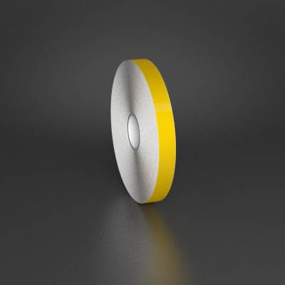 Detail view for 0.5" x 150ft Yellow Premium Vinyl Labeling Tape