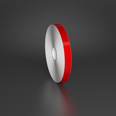 Detail view for 0.5" x 150ft Red Premium Vinyl Labeling Tape